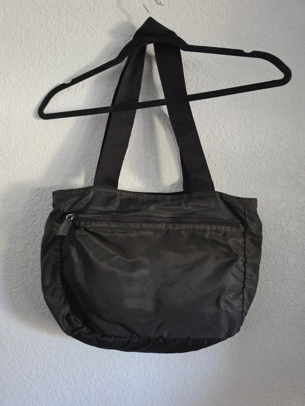 Vintage Prada Tessuto Nylon Shoulder Tote Bag